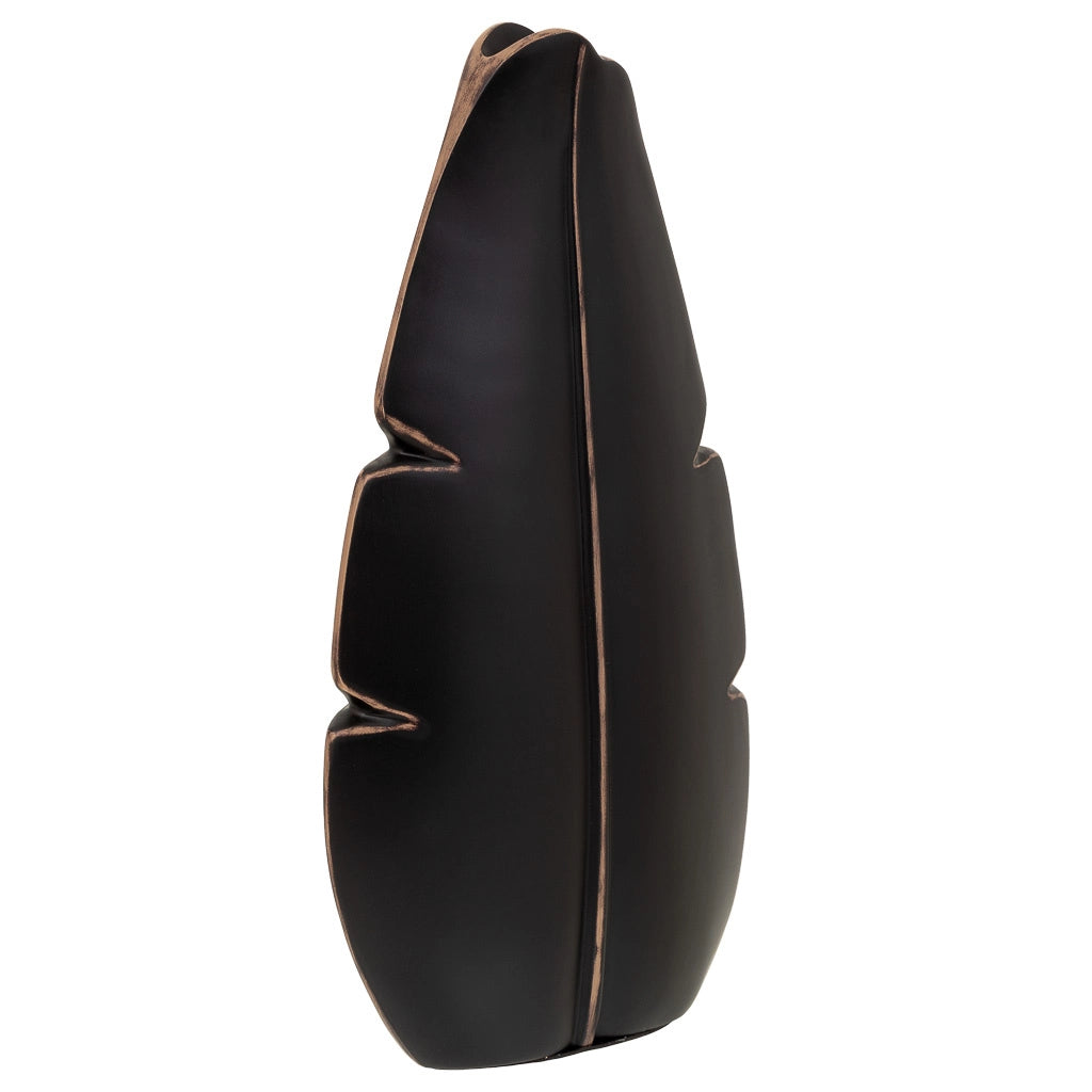 Vaso in poliresina marrone 19,5x7x37h