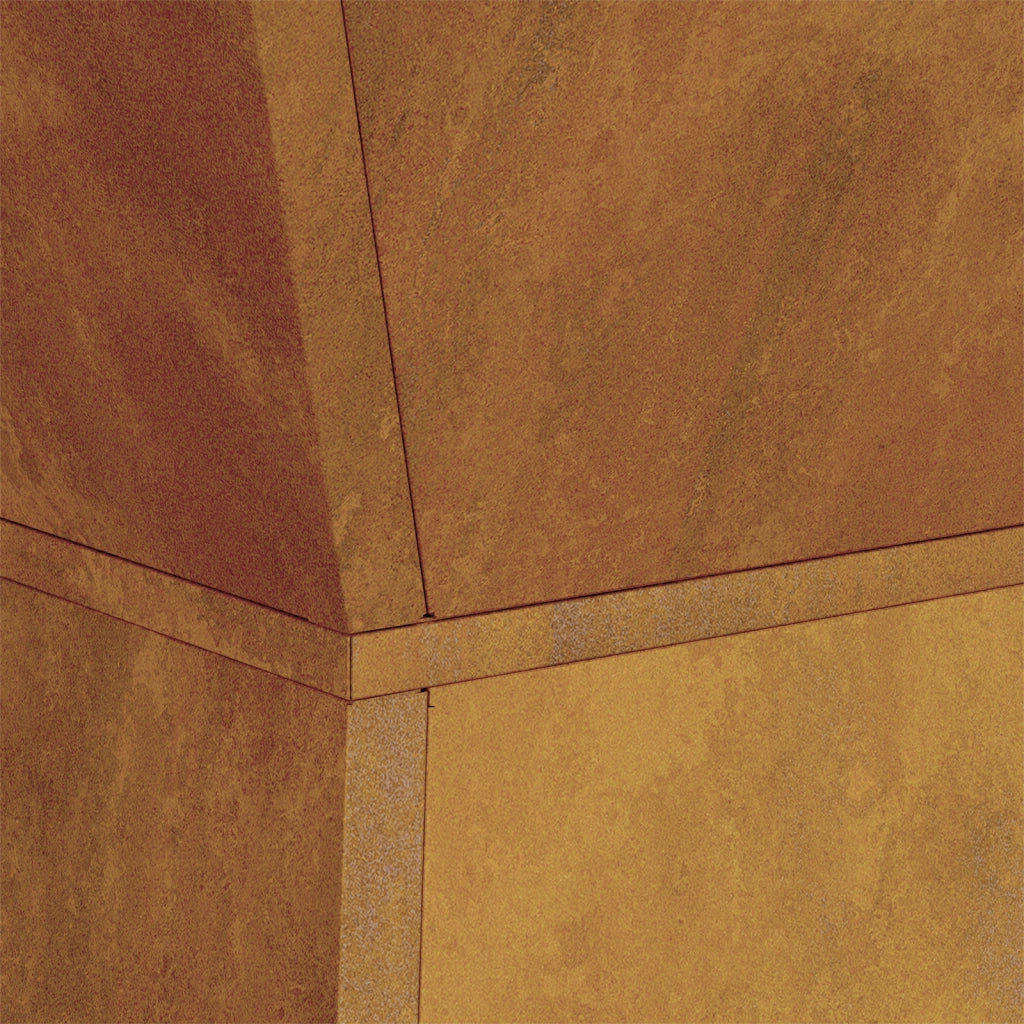 Supporto per Piante Acciaio Invecchiato 35 x 35 x 73 cm
