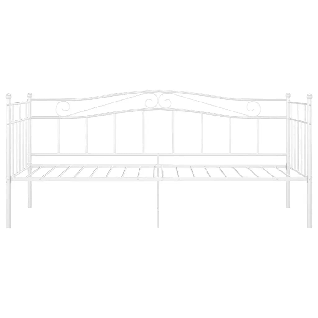 Telaio Divano Letto Bianco in Metallo 90x200 cm cod mxl 55347