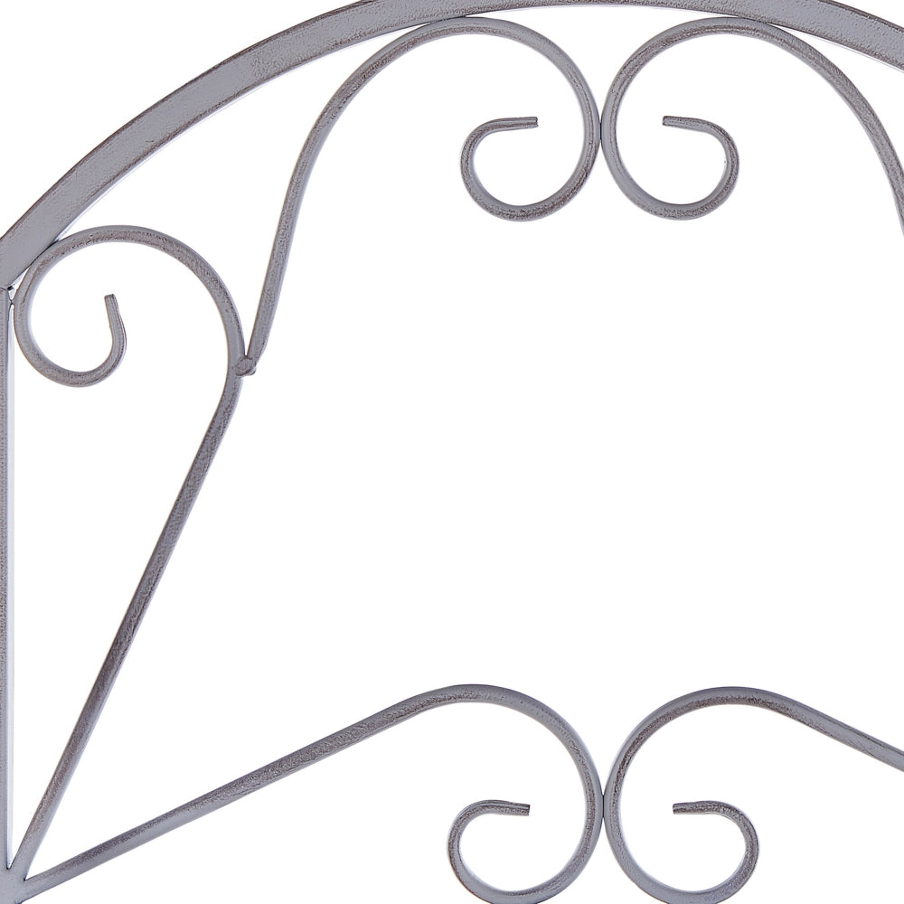 Scaffale Stile Vintage per Bagno Struttura in Metallo grigio con 4 Ripiani