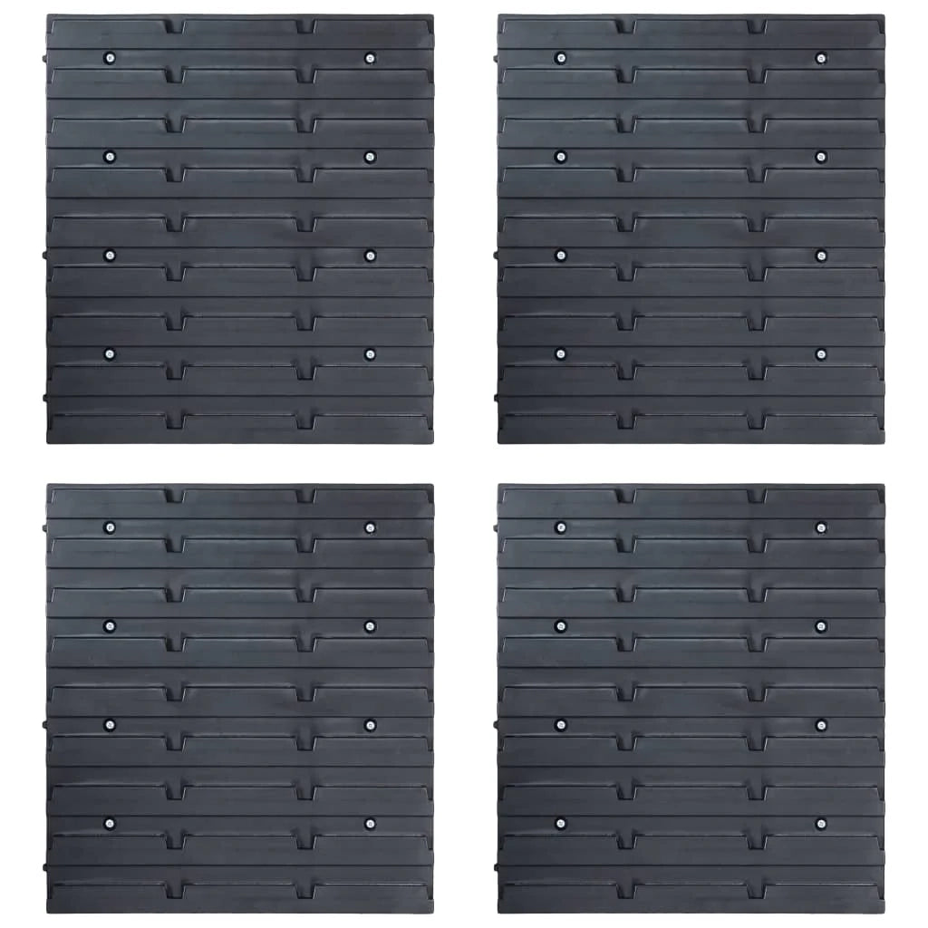 Kit contenitore portaoggetti e pannello da parete da 29 pezzi rosso e nero 02_0003847