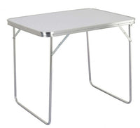 Tavolino 80x60x69 h cm in Acciaio Bianco