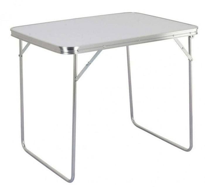 Tavolino 80x60x69 h cm in Acciaio Bianco