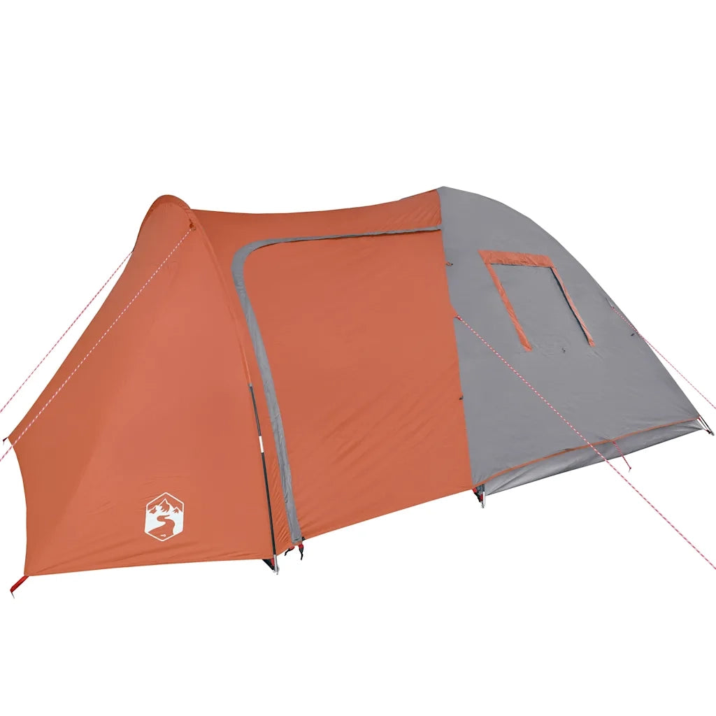 Tenda Familiare a Cupola 6 Persone Arancione Impermeabile 94355