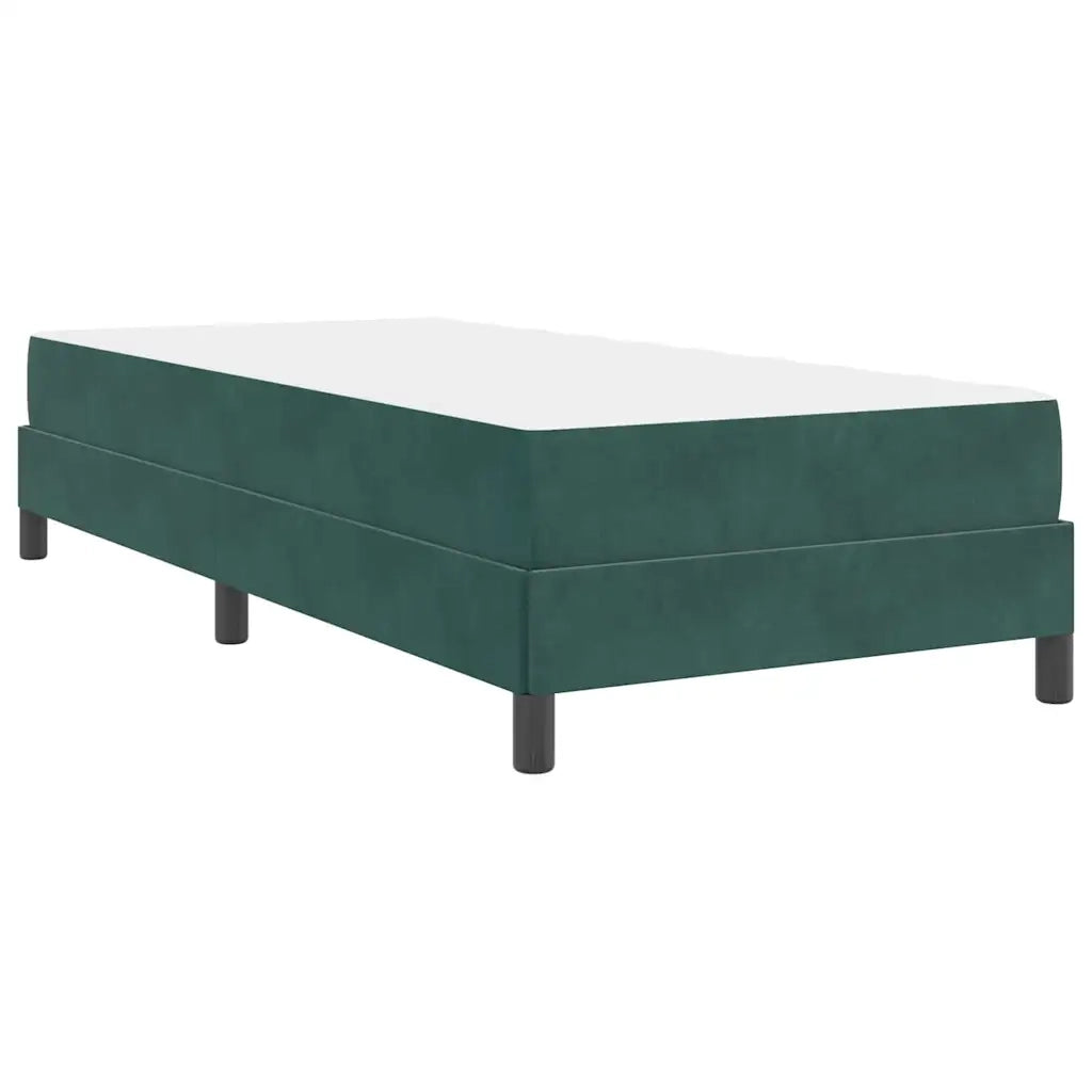 Letto a molle con materasso Verde Scuro 80 x 220 cm Tessuto 3398770
