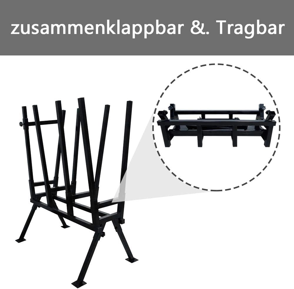 Cavalletto per seghe a mano, colore nero, 77 x 53 x 102 cm