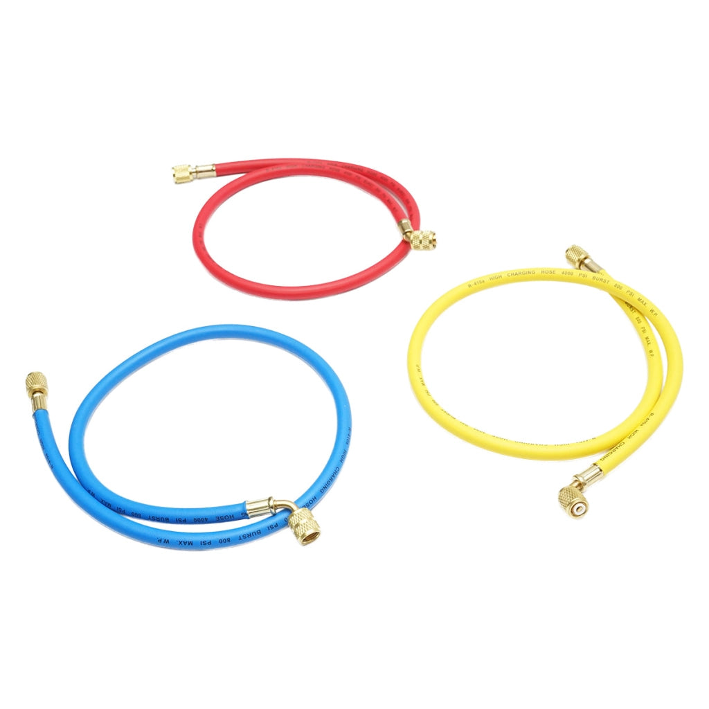 Set tubi 90 cm 3 colori per carica freon R-410a