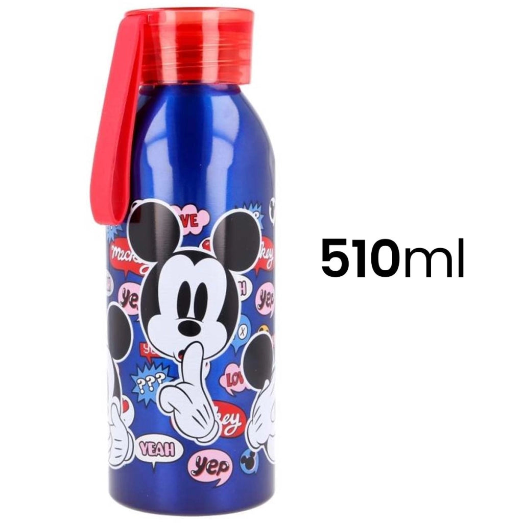 Borraccia per bambini in alluminio da 510 ml senza BPA Blu / Rosso Mickey Mouse