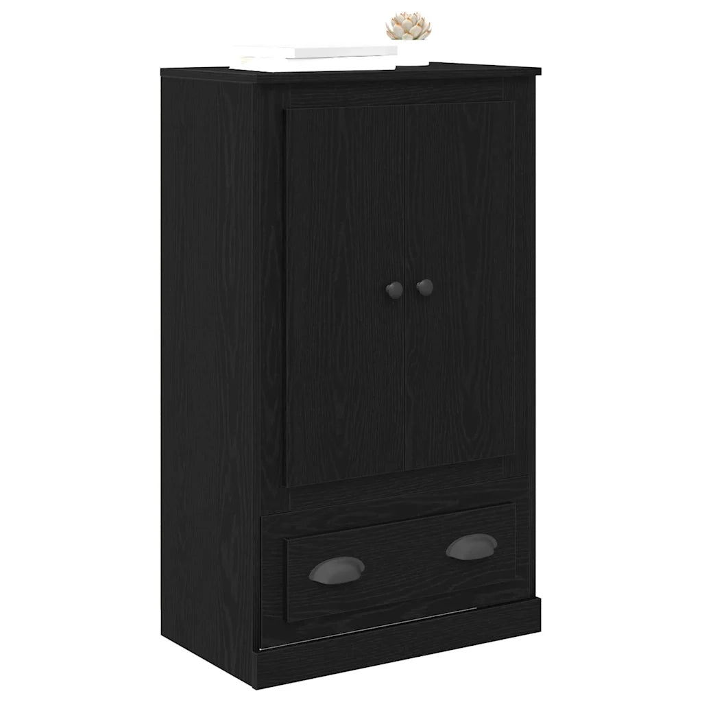 Credenza-Buffet-Armadio da cucina Rovere Nero 60 x 35,5 x 103,5 cm Legno multistrato