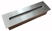 Bruciatore a Bioetanolo per Camini 33x10x7 cm 1,3L in Acciaio Inox