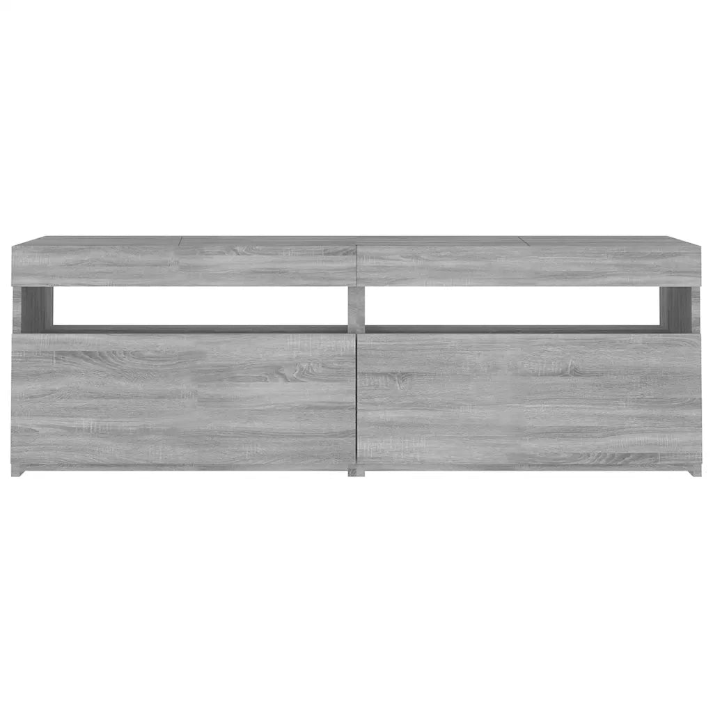Mobile Porta TV con Luci LED Grigio Sonoma 120x35x40 cmcm 815673