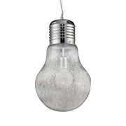 LÚZETE - COLGANTE BULB ACERO