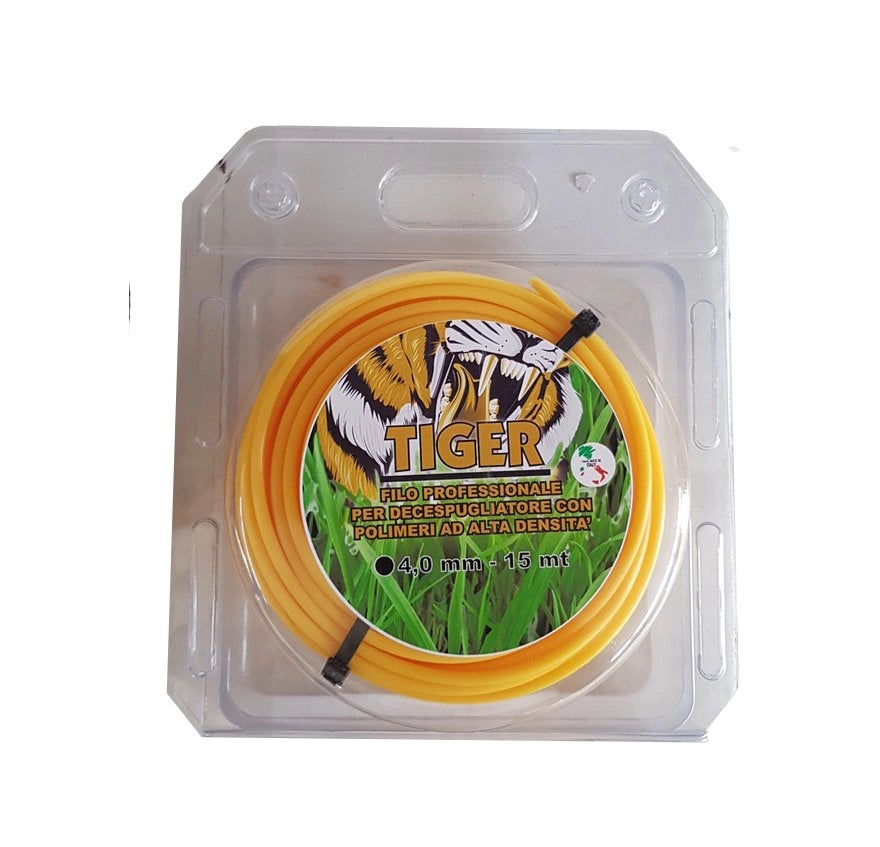 FILO PER DECESPUGLIATORE PROFESSIONALE TONDO 'TIGER' Ø mm 4,0x15 mt - MADE IN ITALY