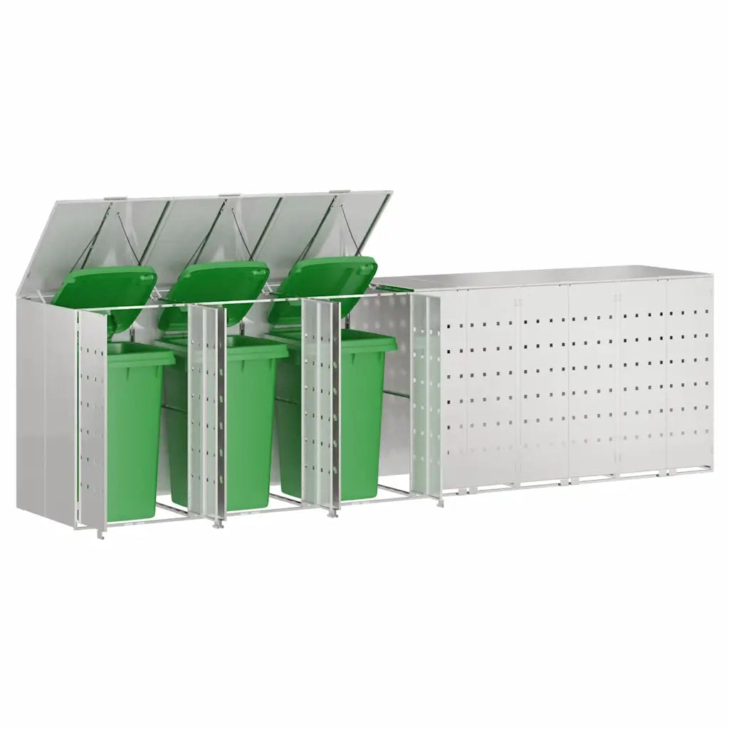 Contenitore per Rifiuti per 3 Bidoni 340 x 77.5 x 115.5 cm