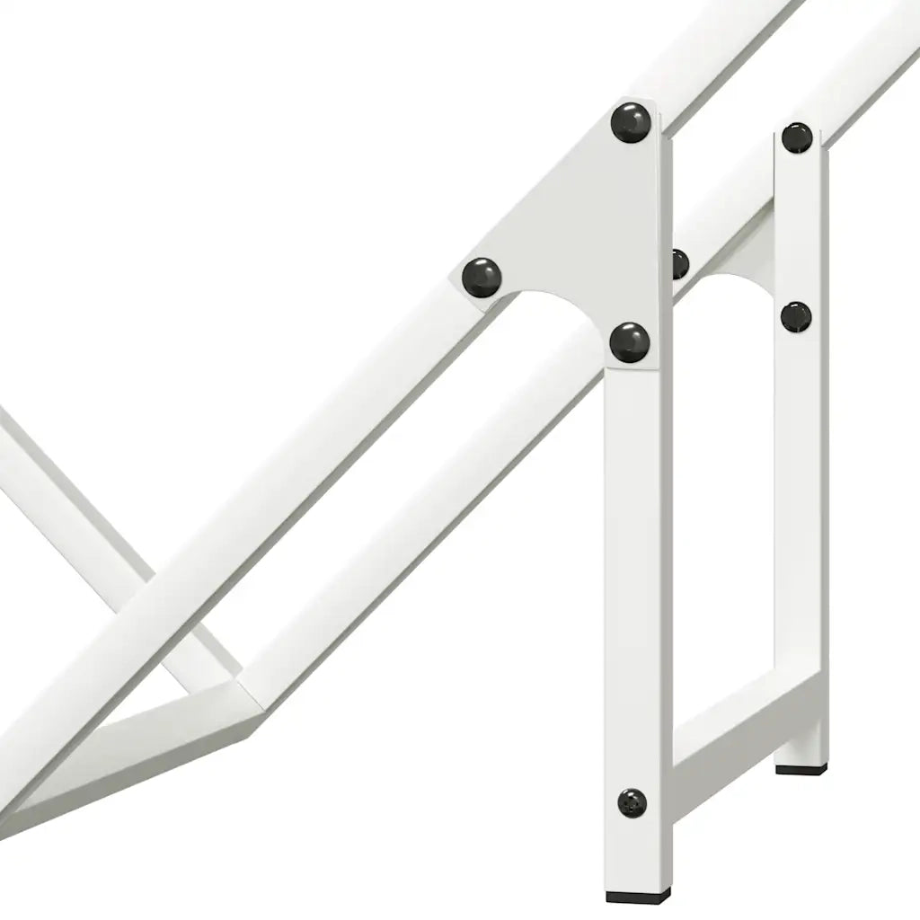 Rastrelliera per Legna da Ardere Bianca 60x25x60 cm CFW4725957