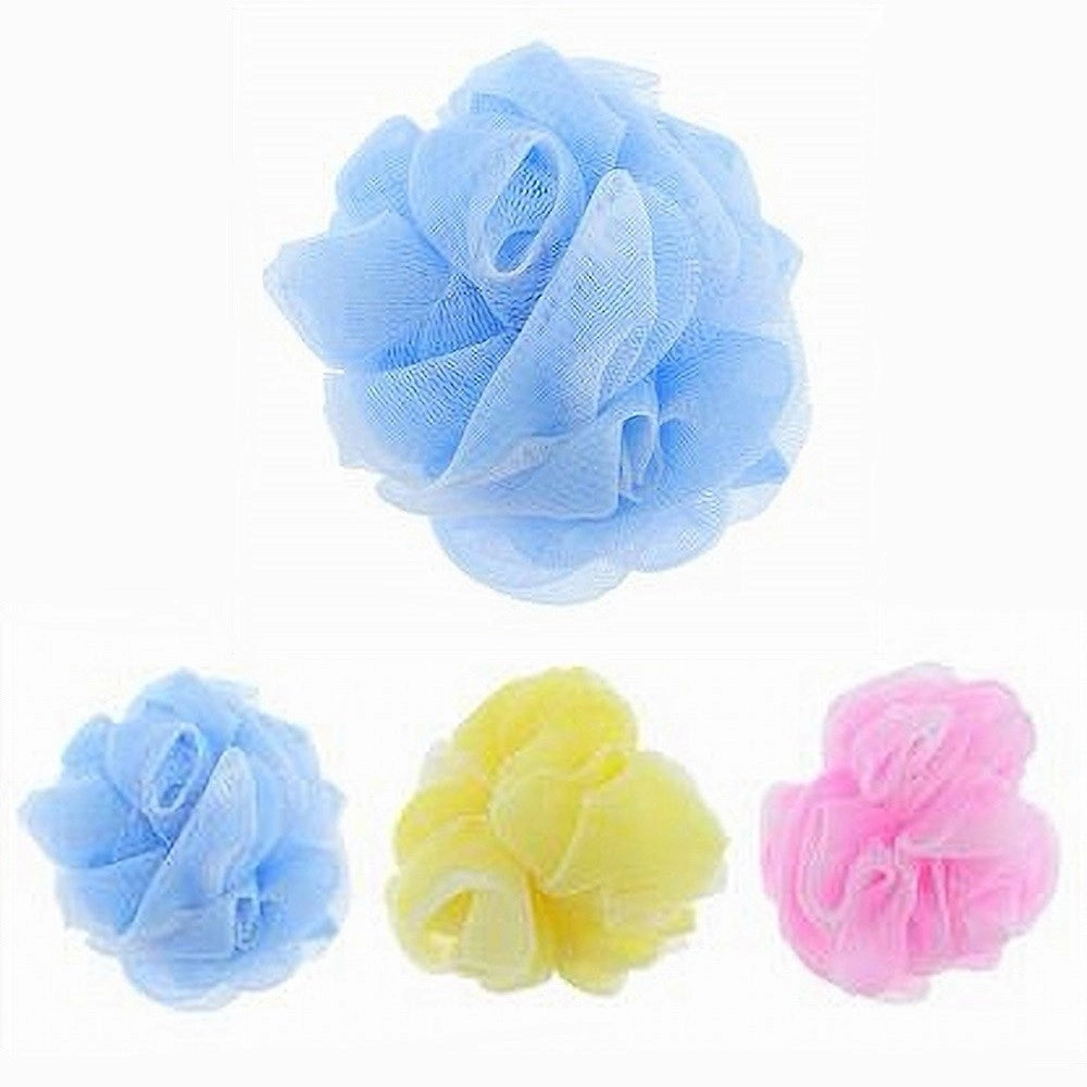 Trade Shop - 2pz Spugna Retina Per Doccia Spugnetta A Rete Pelle Corpo Bagno Colori Vari 10682 -