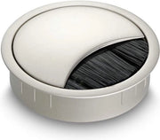 Cassa di connessione in acciaio inossidabile con chiusura a spazzola - Diametro di taglio 80 mm - Altezza 21 mm - Cassa di connessione per cavi adatta per più cassette di connessione