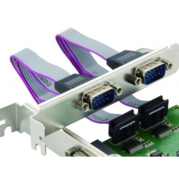 Controller adattatore Conceptronic SPC01G - 3-Porte - Seriale + Parallela PCIe Card - DB25 Parallela - DB9 RS232 Seriale