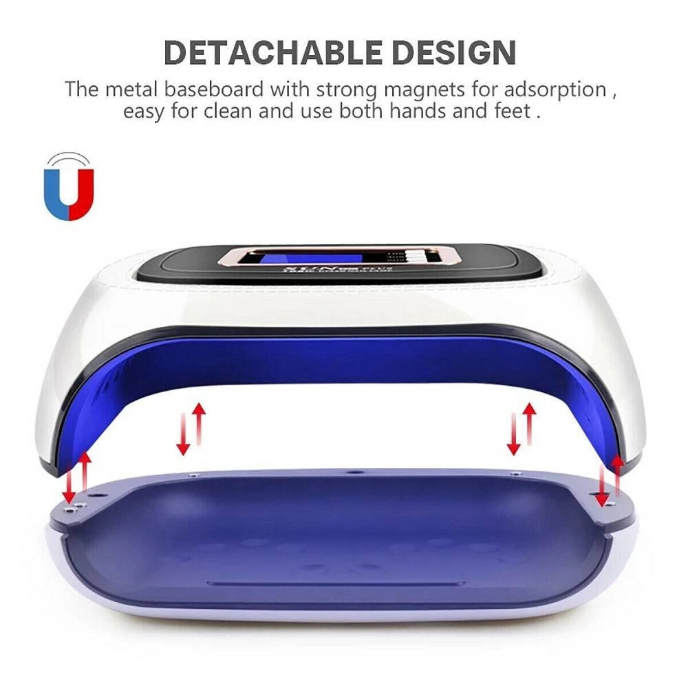 Trade Shop - Lampada Unghie Uv Led Fornetto Unghie Nail Art Nail Lamp 108w 42 Led Sun H6 Plus -