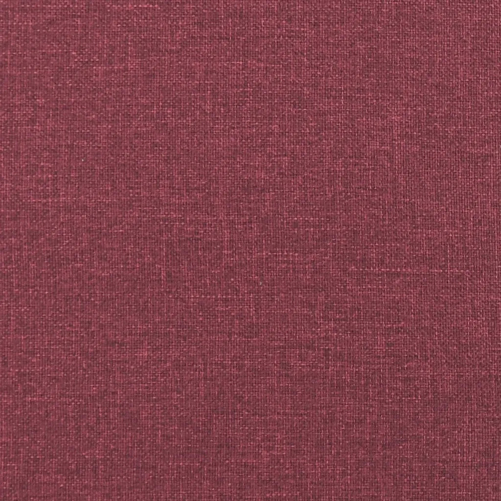 Poltrona con Poggiapiedi Rosso Vino 60 cm in Tessuto