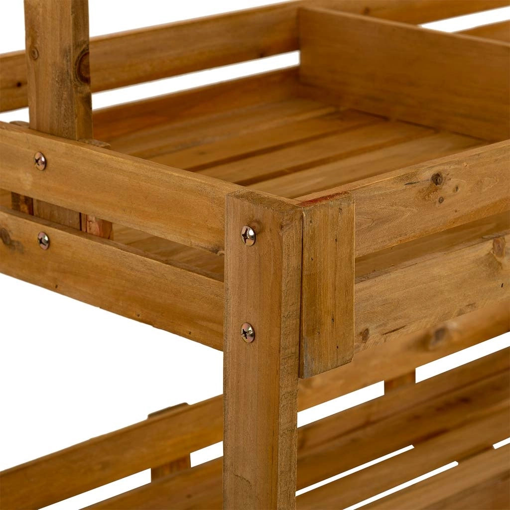 Mensola espositiva in legno marrone 95x51x165h cm