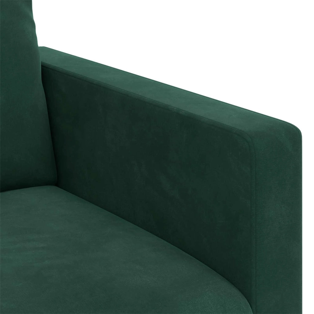 Set di divani 2 pcs Verde Scuro 228 x 78 x 80 cm Velluto 3407627