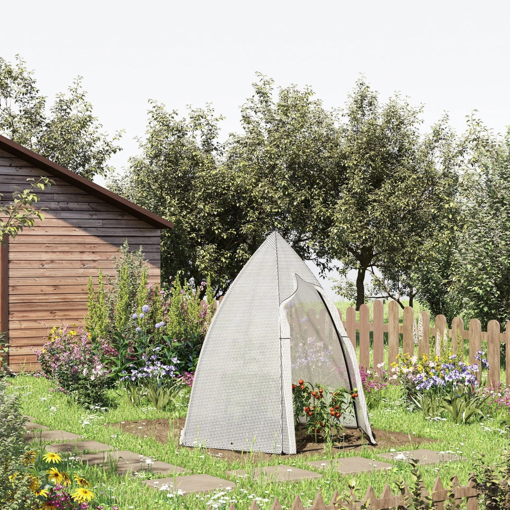 Tunnel Serra Mini per Piante ¨C zephmum ¨C Bianco 160x140x180 cm