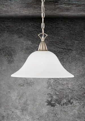 Lampada a Sospensione da Interno  E27 in Metallo Nickel Opaco