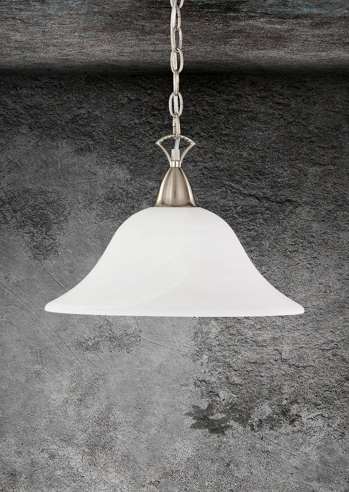 Lampada a Sospensione da Interno  E27 in Metallo Nickel Opaco