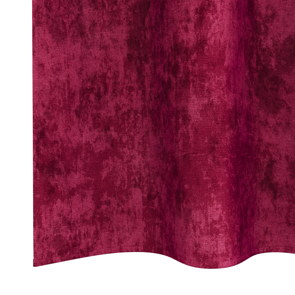 Tende in velluto 2 pz con occhielli Borgogna 245x140 cm