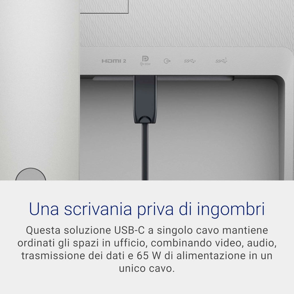 S3423DWC USB-C 34" WQHD (3440x1440) 21:9 1800R Monitor Curvo, 100Hz, VA, 4ms, AMD FreeSync, 99% sRGB, Altoparlanti integrati, USB-C, 2x HDMI, Anni di Garanzia