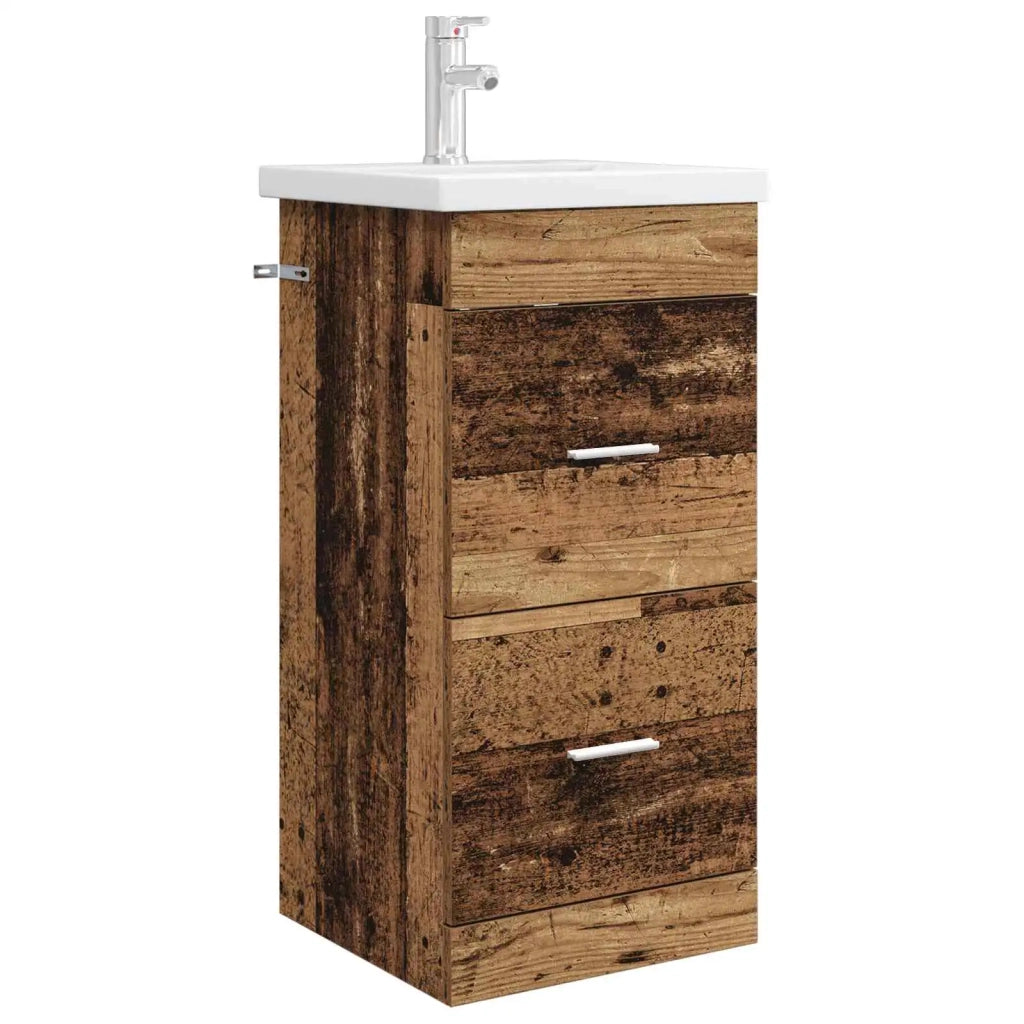 Mobile da bagno con lavabo Legno antico 42 x 40 x 84,5 cm 890702