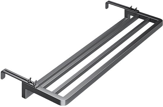 Radiatore a riscaldamento, stendardo da parete, stendardo per abbigliamento, stendardo per abbigliamento con riscaldamento, stendardo in acciaio inossidabile per balcone, finestra, radiatore (60 x 25 cm)