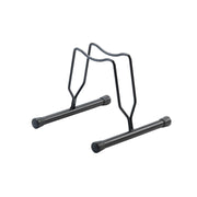 Andrys Rastrelliera Bici 1 Posto con Tappi - Ruote Freni a Disco 8cm - Nero