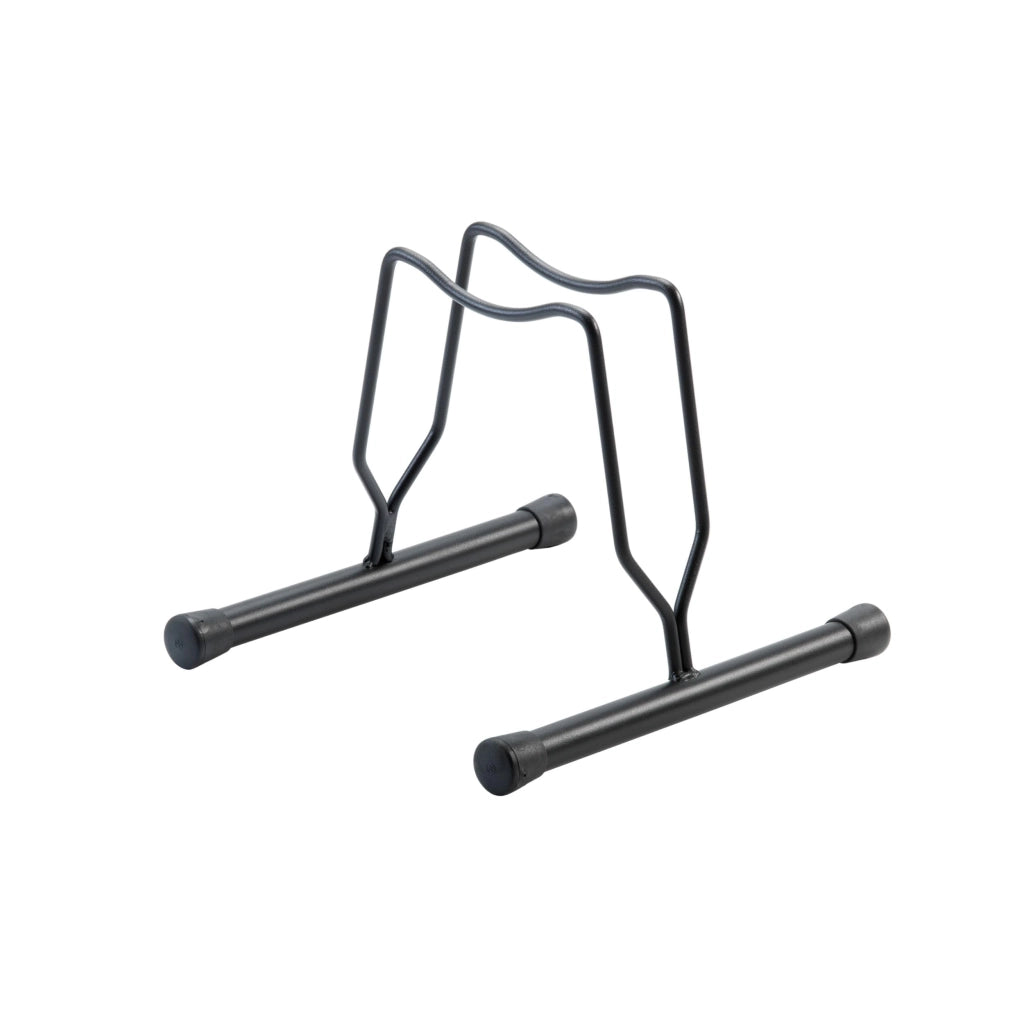 Andrys Rastrelliera Bici 1 Posto con Tappi - Ruote Freni a Disco 8cm - Nero