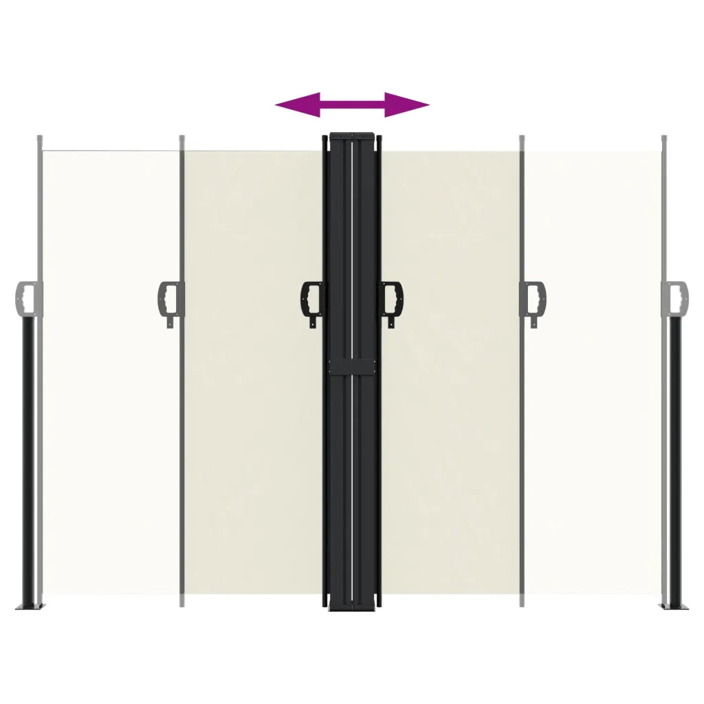 Tenda da Sole Laterale Retrattile Crema 180x1200 cm