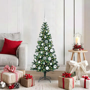Albero di Natale artificiale con luci integrate Verde 120 cm
