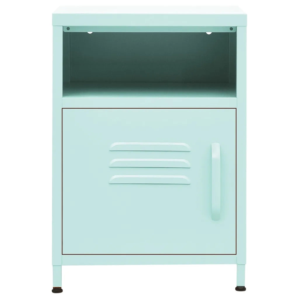 Comodini 2 pz Menta 35x35x51 cm in Acciaio 3095219