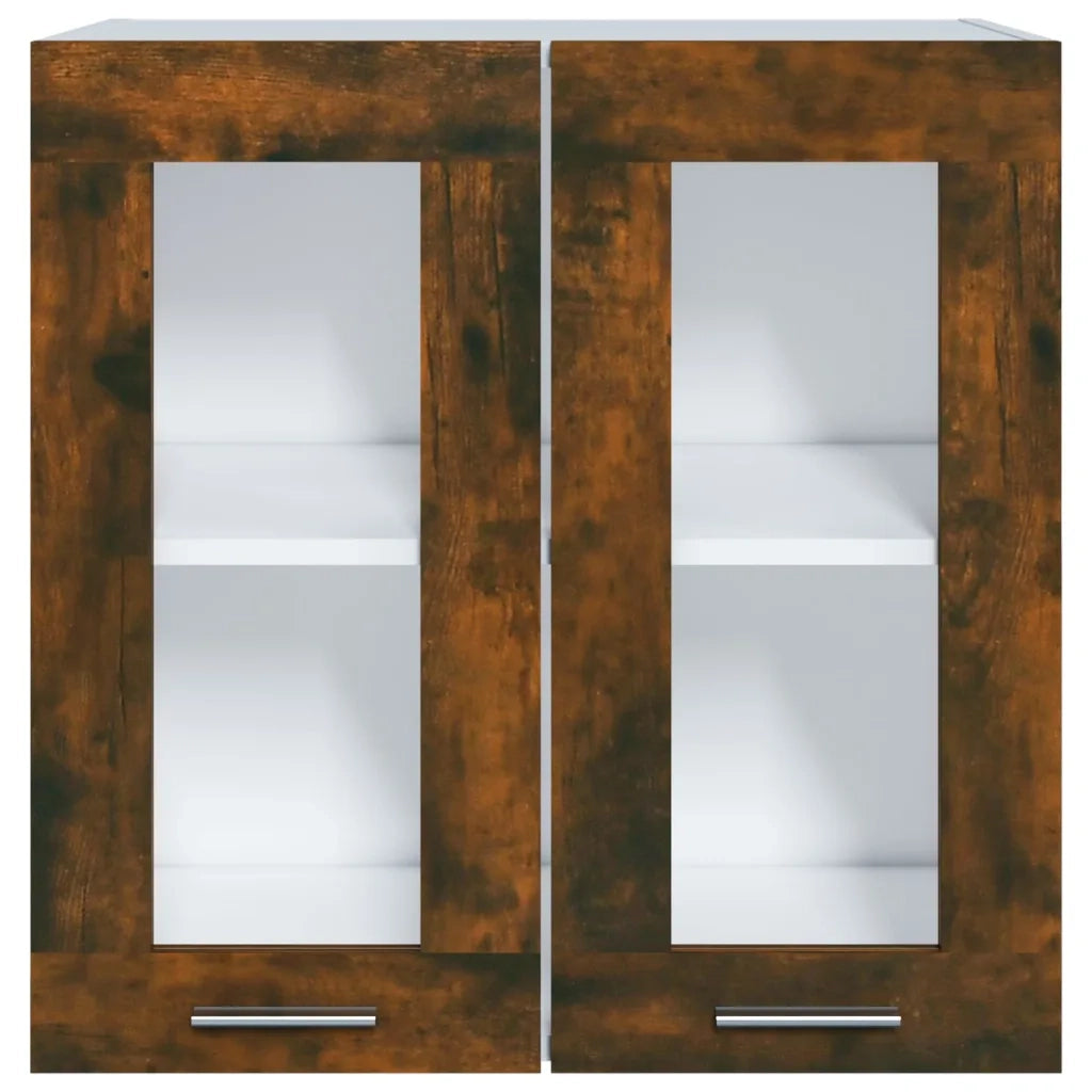 Pensile in Vetro Rovere Fumo 60x31x60 cm Legno Multistrato cod mxl 73632