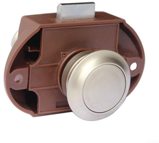 Drukknop con maniglia - Sicurezza per armadi - Adatto per barca/yacht/camper - Installazione facile - Finitura a nastro di nichel - Chiusura per armadi