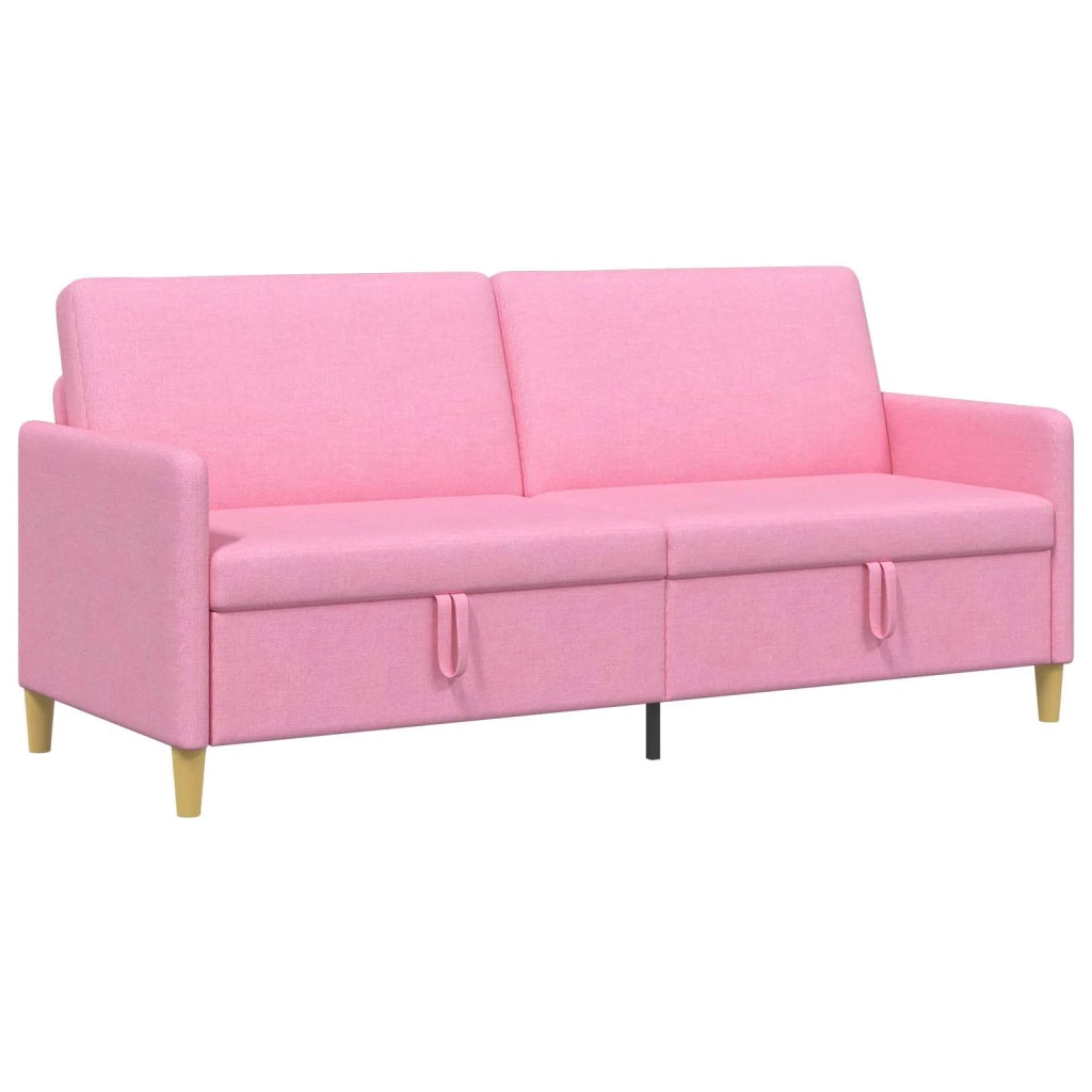 Divano con Storage Rosa 192 x 78 x 87 cm Poliestere 42036987