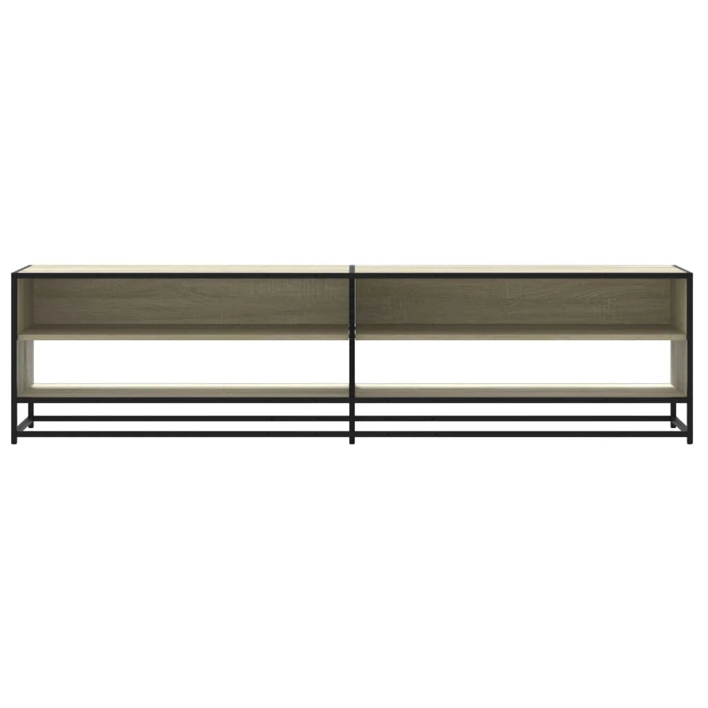 Mobile TV multimediale mensola TV credenza TV sala da pranzo soggiorno camera da letto rovere Sonoma 180 x 40 x 46 cm legno ingegnerizzato marrone 02_0027513