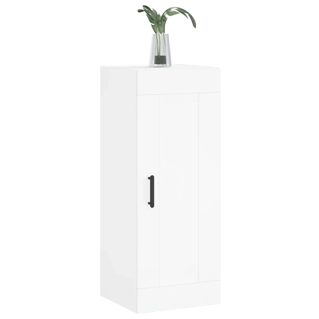Mobile a Parete Bianco 34,5x34x90 cm in Legno Multistrato 830508
