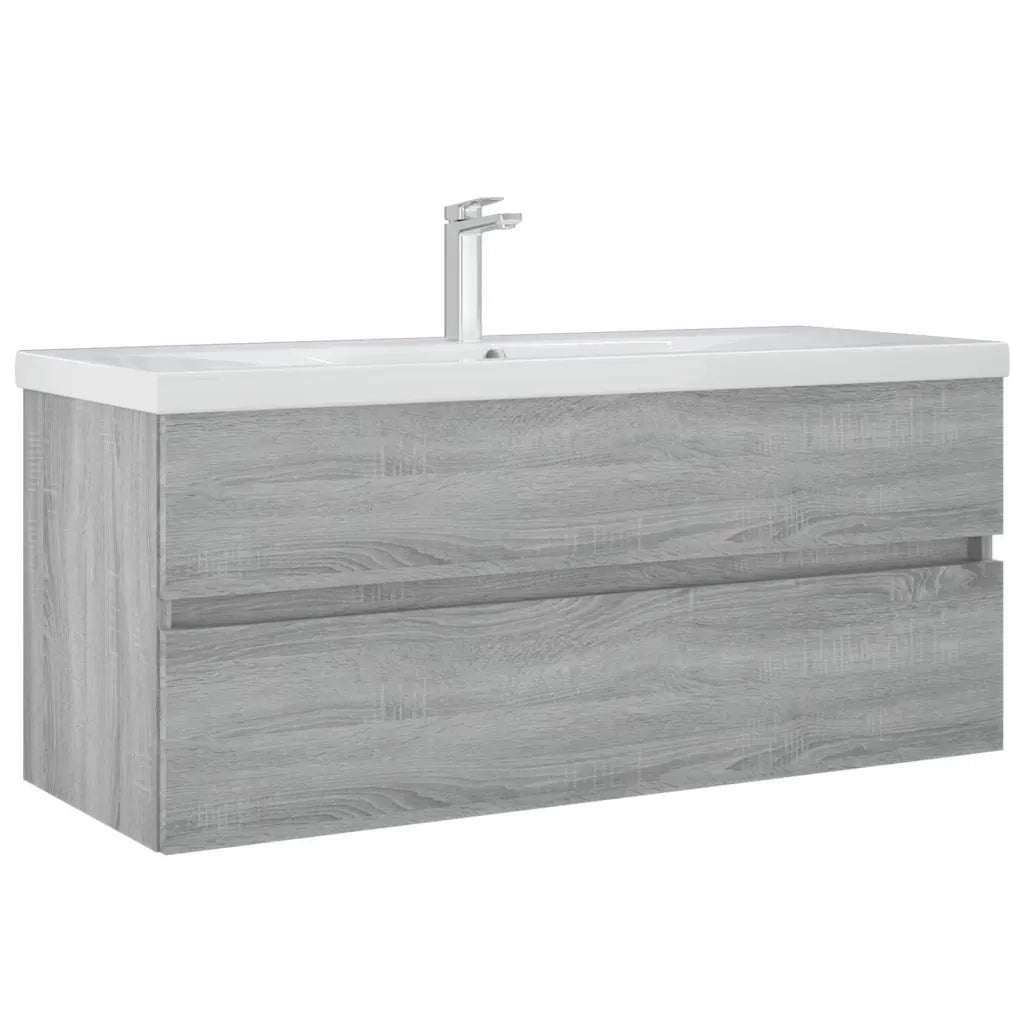 Mobile Lavabo | Armadio Lavabo Grigio Sonoma 100x38,5x45 cm in Legno Multistrato