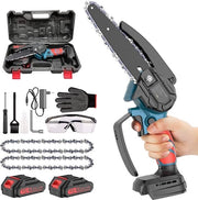 Mini Segataglie - Con 2 Batterie e 2 Tagliatubi - Segataglio per Cespugli - Inclusa Custodia - 21V
