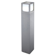 Lampada da terra Oliver Bollard Grigio con attacco E27 IP65 65cm - Rossini Group, apparecchio per esterno versatile in alluminio