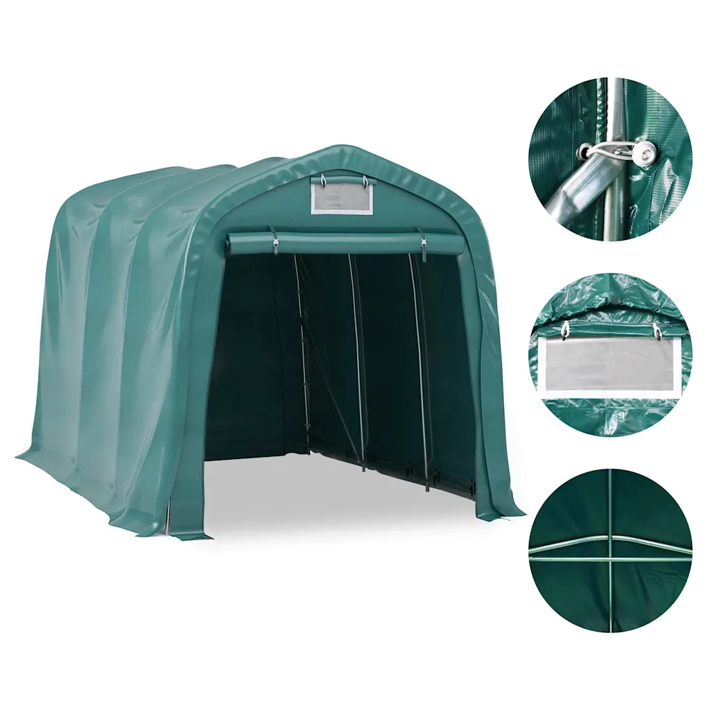 Tenda Garage in PVC 2,4x3,6 m Verde 3056432