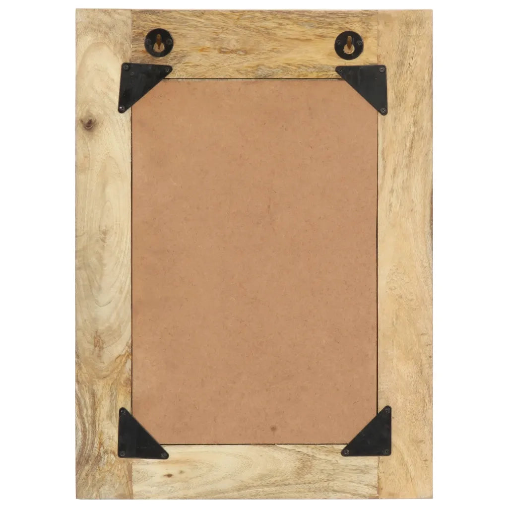 Specchio Dipinto a Mano 40x55 cm in Legno Massello di Mango 286156