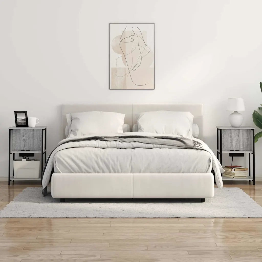 Armadio da Notte Grigio Sonoma 38 x 31 x 61 cm 859456