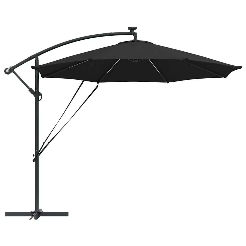 Ombrellone 294 x 294 x 248 cm Poliestere e Alluminio Nero 42003387